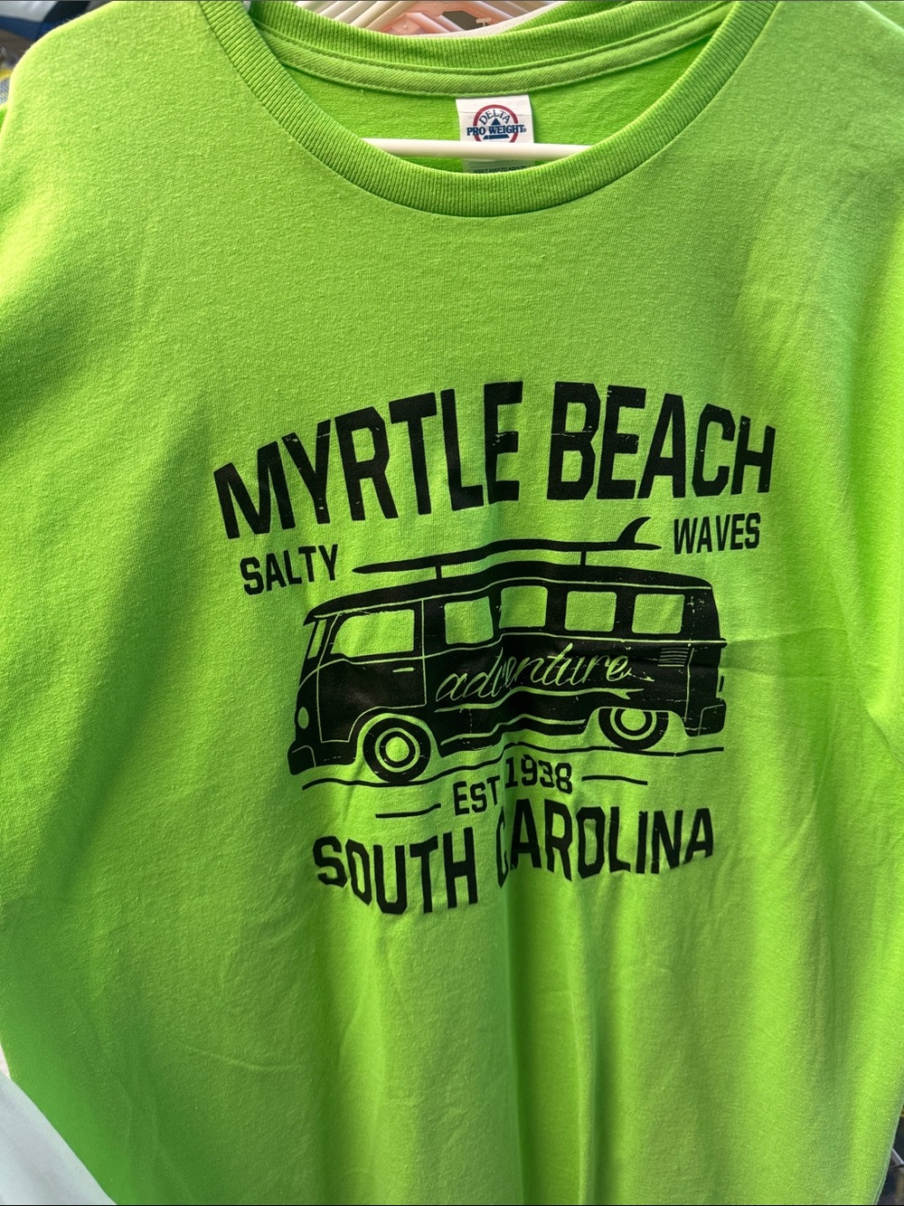 Myrtle Beach Graphic Tee - Neon Green